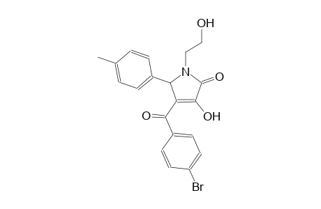 4-(4-bromobenzoyl)-3-hydroxy-1-(2-hydroxyethyl)-5-(4-methylphenyl)-1,5-dihydro-2H-pyrrol-2-one