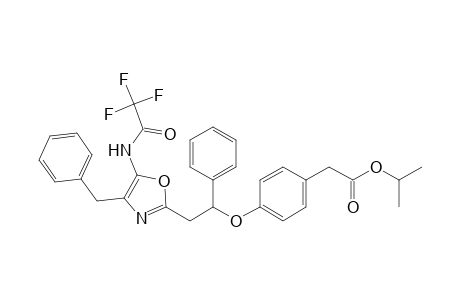 2-[2-Phenyl-2-[4-[(isopropxycarbonyl)methyl]phenoxy]ethyl]-4-benzyl-5-(trifluoroacetamido)oxazole