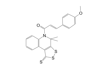 5-[(2E)-3-(4-methoxyphenyl)-2-propenoyl]-4,4-dimethyl-4,5-dihydro-1H-[1,2]dithiolo[3,4-c]quinoline-1-thione