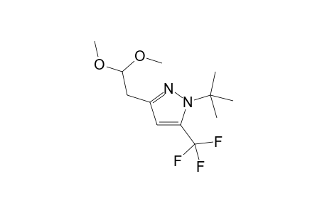 3-(2,2-Dimethoxyethyl)-5-trifluoromethyl-1H-1-tert-Butylpyrazole