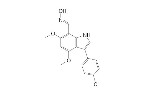 3-(4-Chlorophenyl)-4,6-dimethoxyindole-7-aldoxime