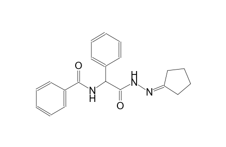 benzeneacetic acid, alpha-(benzoylamino)-, 2-cyclopentylidenehydrazide
