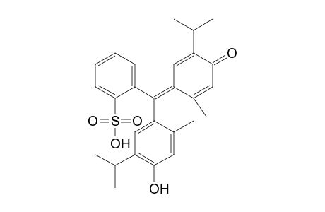 Benzenesulfonic acid, 2-[[4-hydroxy-2-methyl-5-(1-methylethyl)phenyl]-[2-methyl-5-(1-methylethyl)-4-oxo-2,5-cyclohex-1-ylidene]methyl]-