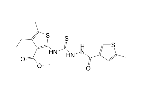 methyl 4-ethyl-5-methyl-2-[({2-[(5-methyl-3-thienyl)carbonyl]hydrazino}carbothioyl)amino]-3-thiophenecarboxylate