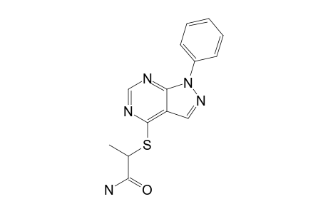 ALPHA-(1-PHENYLPYRAZOLO-[3,4-D]-PYRIMIDIN-4-YLTHIO)-PROPIONAMIDE