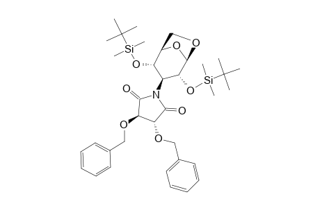 1,6-ANHYDRO-2,4-BIS-O-(TERT.-BUTYLDIMETHYLSILYL)-3-DEOXY-3-N-((3'R,4'R)-3',4'-BIS-O-BENZYL)-TATARIMIDO-BETA-D-GLUCOPYRANOSE