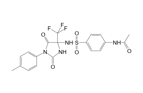 N-(4-{[1-(4-methylphenyl)-2,5-dioxo-4-(trifluoromethyl)imidazolidin-4-yl]sulfamoyl}phenyl)acetamide