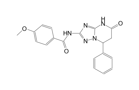 4-methoxy-N-(5-oxo-7-phenyl-4,5,6,7-tetrahydro[1,2,4]triazolo[1,5-a]pyrimidin-2-yl)benzamide