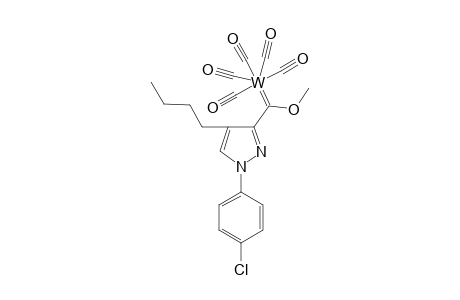 Pentacarbonyl[(methoxy){1-(p-chlorophenyl)-4-butylpyrazolyl}carbene]tungstene