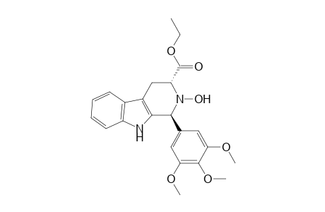 1H-Pyrido[3,4-b]indole-3-carboxylic acid, 2,3,4,9-tetrahydro-2-hydroxy-1-(3,4,5-trimethoxyphenyl)-, ethyl ester, trans-