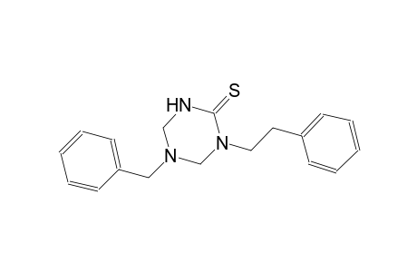 5-benzyl-1-(2-phenylethyl)tetrahydro-1,3,5-triazine-2(1H)-thione