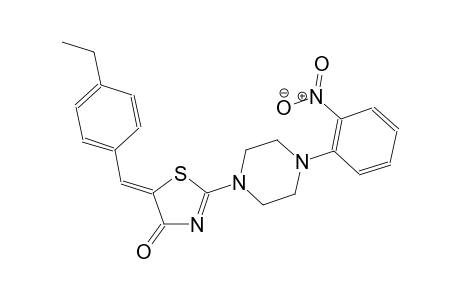 (5Z)-5-(4-ethylbenzylidene)-2-[4-(2-nitrophenyl)-1-piperazinyl]-1,3-thiazol-4(5H)-one