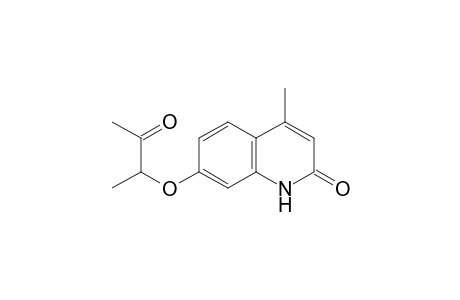 4-methyl-7-(3-oxobutan-2-yloxy)-2H-quinolin-2-one