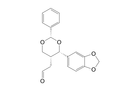 1,3-Dioxane-5-acetaldehyde, 4-(1,3-benzodioxol-5-yl)-2-phenyl-, (2.alpha.,4.alpha.,5.alpha.)-(.+-.)-