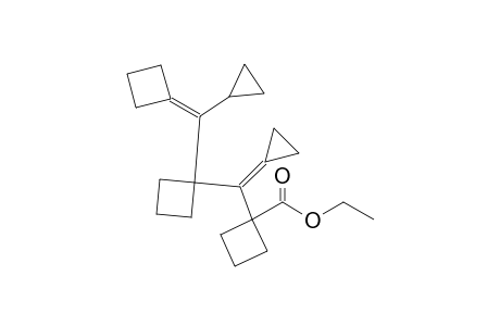 1-{[1-(Cyclobutylidenecyclopropylmethyl)cyclobutyl]cyclopropylidenemethyl}cyclobutanecarboxylic acid ethyl ester