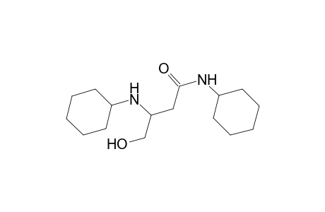 Butanamide, 3-cyclohexylamino-4-hydroxy-N-cyclohexyl-