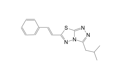 [1,2,4]triazolo[3,4-b][1,3,4]thiadiazole, 3-(2-methylpropyl)-6-[(E)-2-phenylethenyl]-