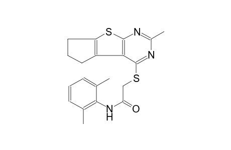 acetamide, 2-[(6,7-dihydro-2-methyl-5H-cyclopenta[4,5]thieno[2,3-d]pyrimidin-4-yl)thio]-N-(2,6-dimethylphenyl)-