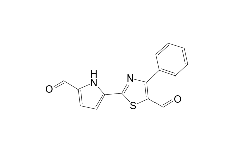2-(5-formyl-1H-pyrrol-2-yl)-4-phenyl-1,3-thiazole-5-carbaldehyde