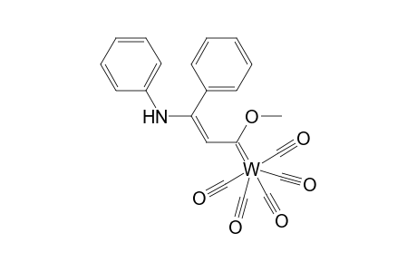 Pentacarbonyl-{1-[N-phenylamino]-1-phenyl-3-methoxyprop-1-enylidene}-tungsten