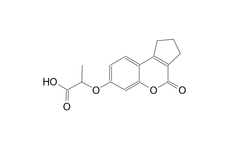 propanoic acid, 2-[(1,2,3,4-tetrahydro-4-oxocyclopenta[c][1]benzopyran-7-yl)oxy]-
