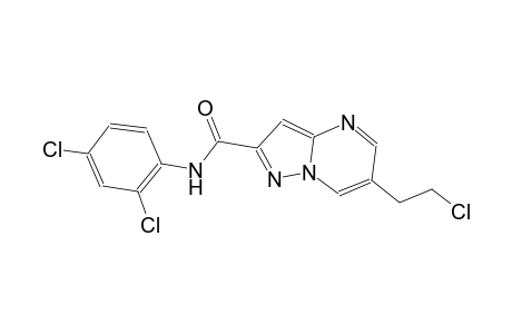 6-(2-chloroethyl)-N-(2,4-dichlorophenyl)pyrazolo[1,5-a]pyrimidine-2-carboxamide