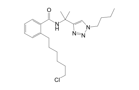 N-[2-(1-n-Butyl-1H-1,2,3-triazol-4-yl)propan-2-yl]-2-(6-chlorohexyl)benzamide