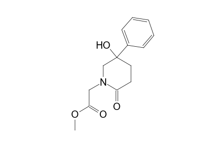 Methyl 5-Hydroxy-2-oxo-5-phenyl-1-piperidylethanoate