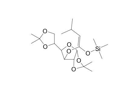 1-[1,2;5,6-Di-O-(1-methylethylidene)-.alpha.-D-glucofuranosyloxy]-1-trimethylsilyloxy-3-methylbut-1-ene
