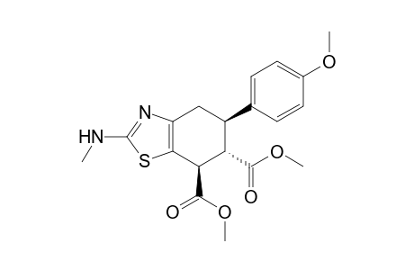 Dimethyl (5R*,6S*,7S*)-2-Methylamino-5-(4-methoxyphenyl)-4,5,6,7-tetrahydrobenzothiazole-6,7-dicarboxylate