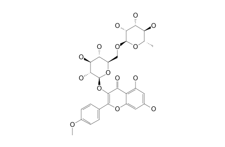 KAEMPFEROL-4'-METHOXY-3-O-RHAMNOPYRANOSYL-(1->6)-GLUCOPYRANOSIDE