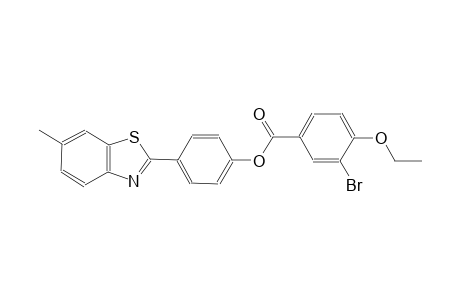 benzoic acid, 3-bromo-4-ethoxy-, 4-(6-methyl-2-benzothiazolyl)phenylester