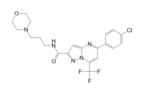 pyrazolo[1,5-a]pyrimidine-2-carboxamide, 5-(4-chlorophenyl)-N-[3-(4-morpholinyl)propyl]-7-(trifluoromethyl)-