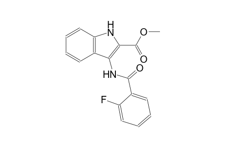 methyl 3-[(2-fluorobenzoyl)amino]-1H-indole-2-carboxylate