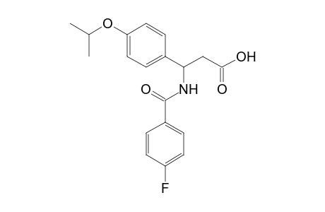 3-[(4-fluorobenzoyl)amino]-3-(4-isopropoxyphenyl)propanoic acid
