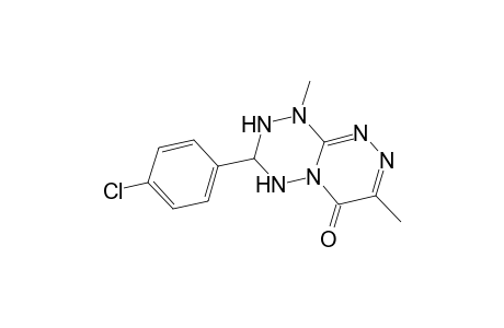 3-(4-Chlorophenyl)-1,7-dimethyl-1,2,3,4-tetrahydro-6H-[1,2,4]triazino[4,3-b][1,2,4,5]tetraazin-6-one