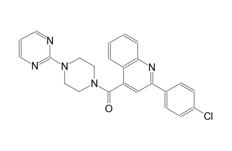 2-(4-chlorophenyl)-4-{[4-(2-pyrimidinyl)-1-piperazinyl]carbonyl}quinoline