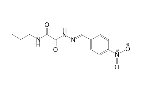 2-[(2E)-2-(4-Nitrobenzylidene)hydrazino]-2-oxo-n-propylacetamide