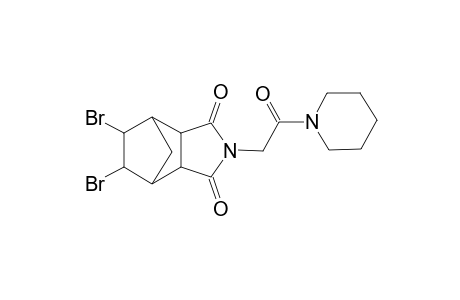 5,6-dibromo-2-(2-oxo-2-(piperidin-1-yl)ethyl)hexahydro-1H-4,7-methanoisoindole-1,3(2H)-dione