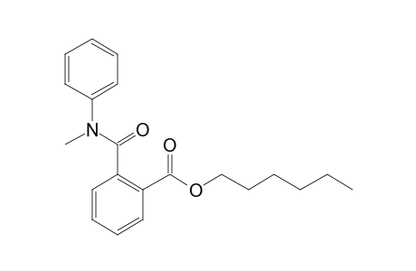 Phthalic acid, monoamide, N-methyl-N-phenyl-, hexyl ester