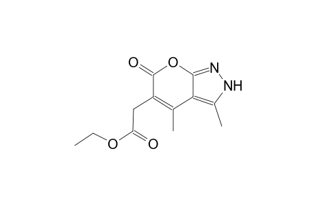 pyrano[2,3-c]pyrazole-5-acetic acid, 2,6-dihydro-3,4-dimethyl-6-oxo-,ethyl ester