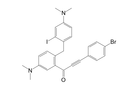 6-[2'-Iodo-4'-(N,N-dimethylamino)benzyl]-3-(N,N-dimethylamino)phenyl [(p-Bromophenyl)ethynyl] Ketone