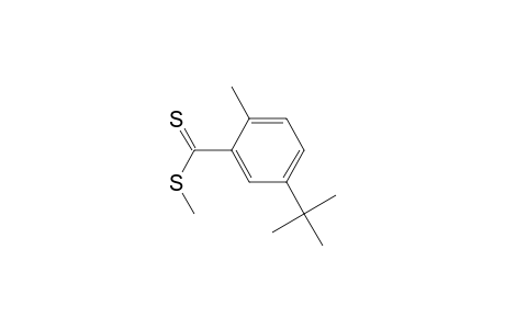 Benzenecarbodithioic acid, 5-(1,1-dimethylethyl)-2-methyl-, methyl ester
