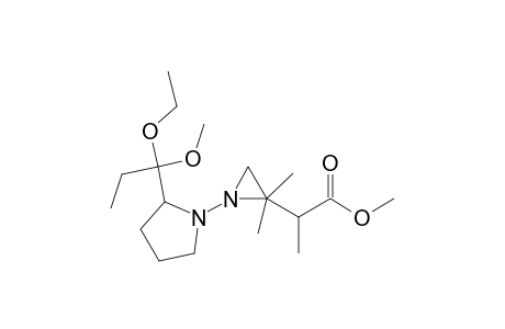 Methyl (3R/S,2'S)-4-{[2'-(1'-ethoxy-1'-methoxypropyl)pyrrolidin-1'-yl]imino}-2,3,3-trimethylbutanoate