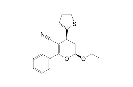 CIS-(2RS,4SR)-2-ETHOXY-3,4-DIHYDRO-6-PHENYL-4-(2-THIENYL)-2H-PYRAN-5-CARBONITRILE