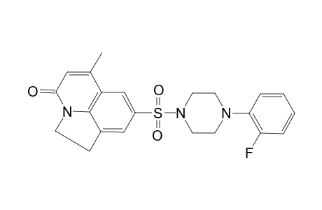 4H-Pyrrolo[3,2,1-ij]quinolin-4-one, 8-[[4-(2-fluorophenyl)-1-piperazinyl]sulfonyl]-1,2-dihydro-6-methyl-