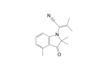 2-(3-keto-2,2,4-trimethyl-indolin-1-yl)-3-methyl-but-2-enenitrile