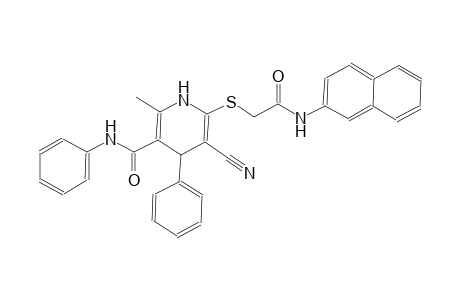 3-pyridinecarboxamide, 5-cyano-1,4-dihydro-2-methyl-6-[[2-(2-naphthalenylamino)-2-oxoethyl]thio]-N,4-diphenyl-