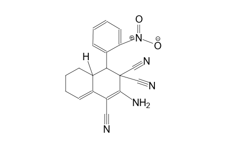 (4R,4aS)-2-amino-4-(2-nitrophenyl)-4a,5,6,7-tetrahydro-1,3,3(4H)-naphthalenetricarbonitrile