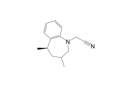 (5R*)-2-[3',5'-Dimethyl-2',3',4',5'-tetrahydro-1H-[1]benzazep-1'-yl]-ethanenitrile